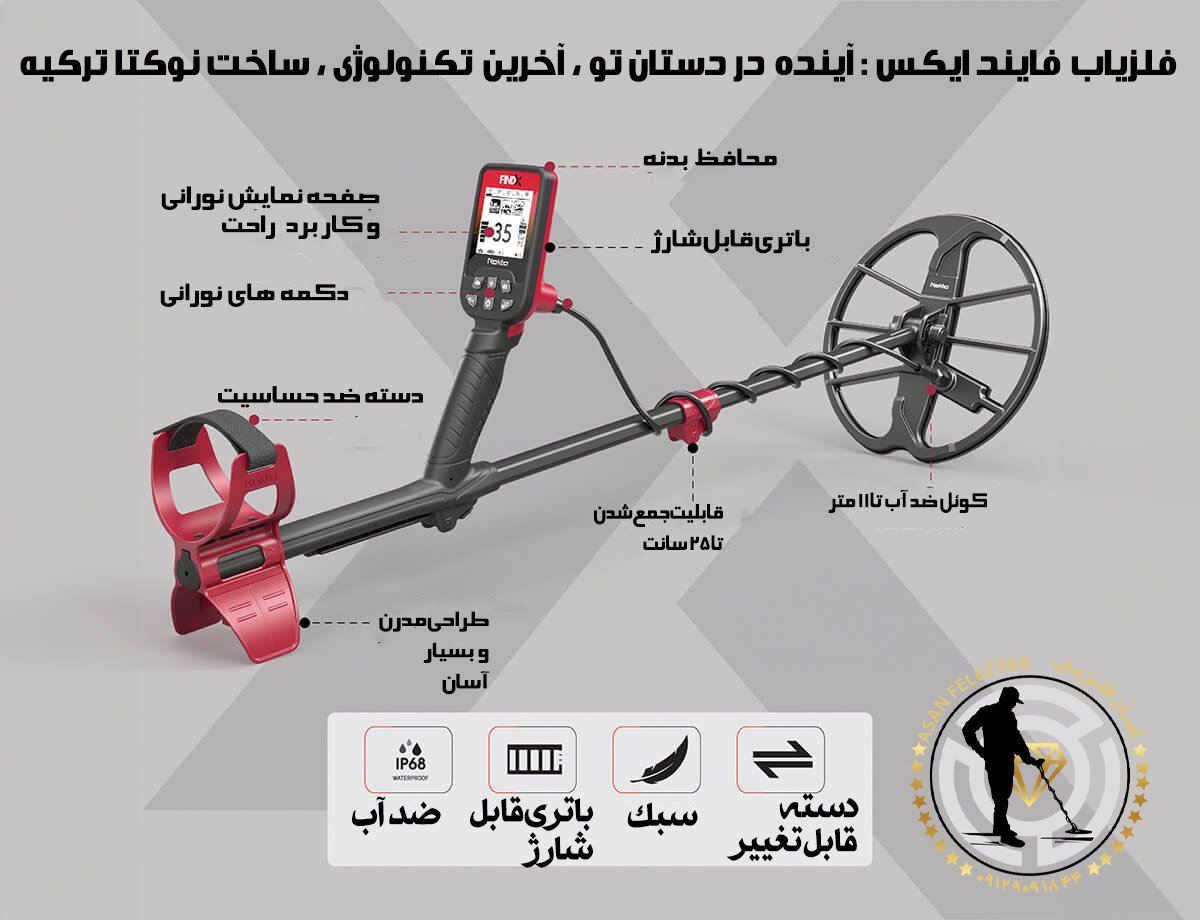 فلزیاب فایند ایکس (findx) ساخت نوکتا ترکیه
